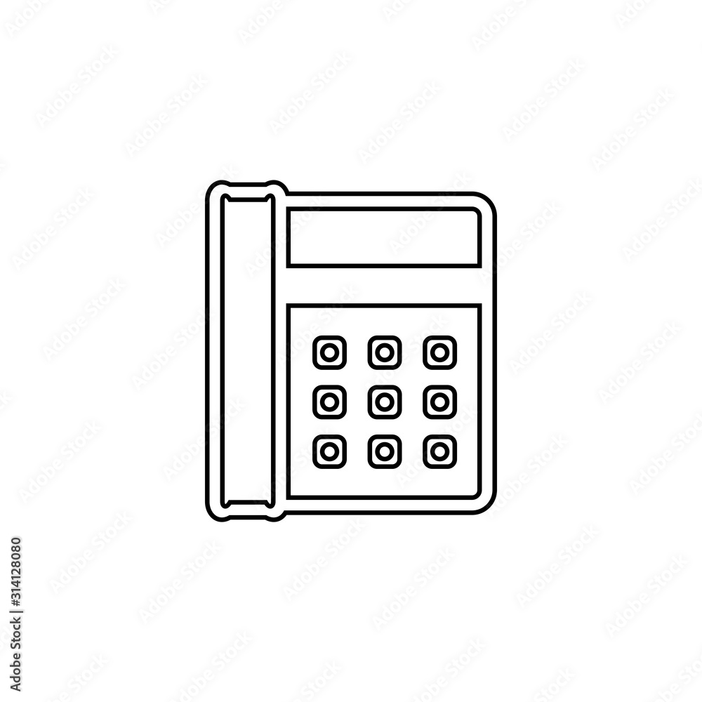 Home phone icon. Call center symbol.. Support service sign. Logo design element Home phone icon. Call center symbol.. Support service sign. Logo design element