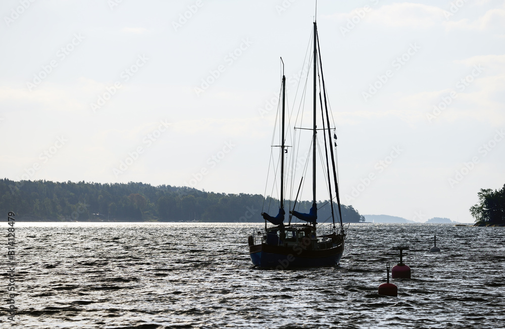 sailboat on the sea, italy, italien, summer, vacation