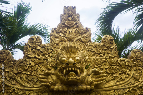 Detail from temple in Kuta ...