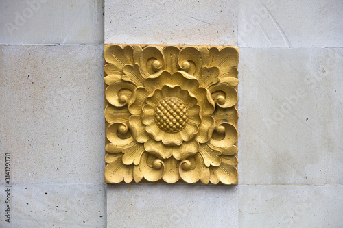 Detail from temple in Kuta ...