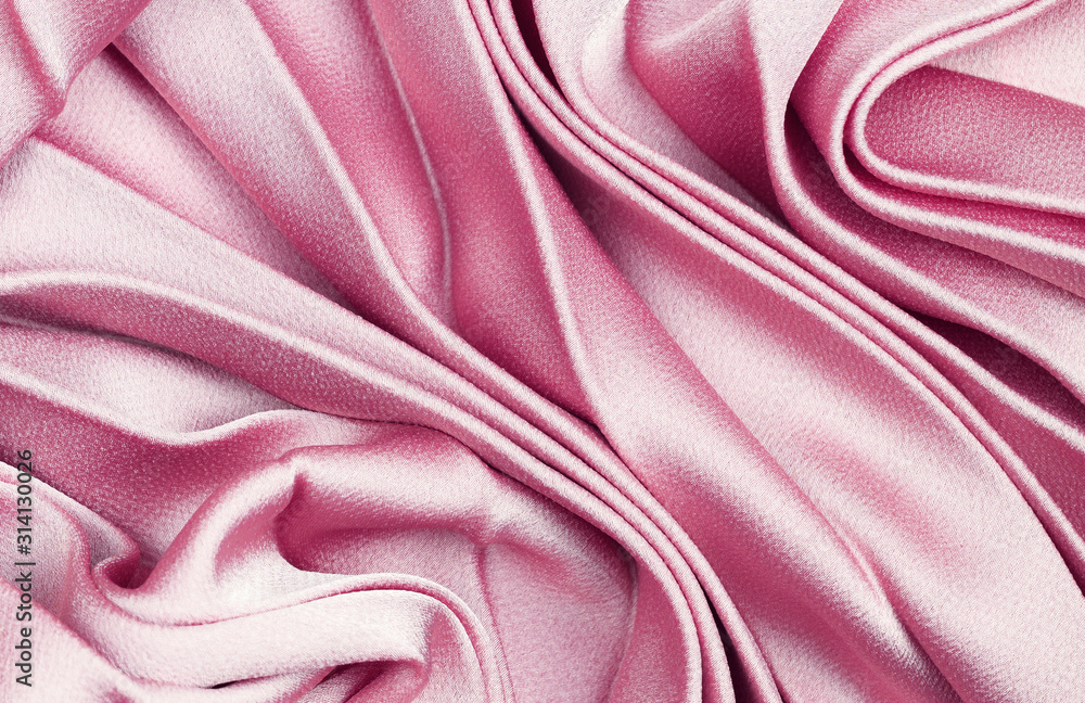 Fototapeta premium Draped silk fabric