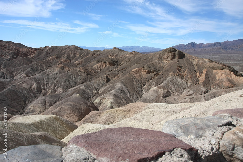 Rock formations, Death Valley National Park, Mojave Desert, California, USA