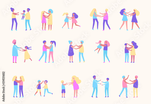 Reunion of relatives, meeting.