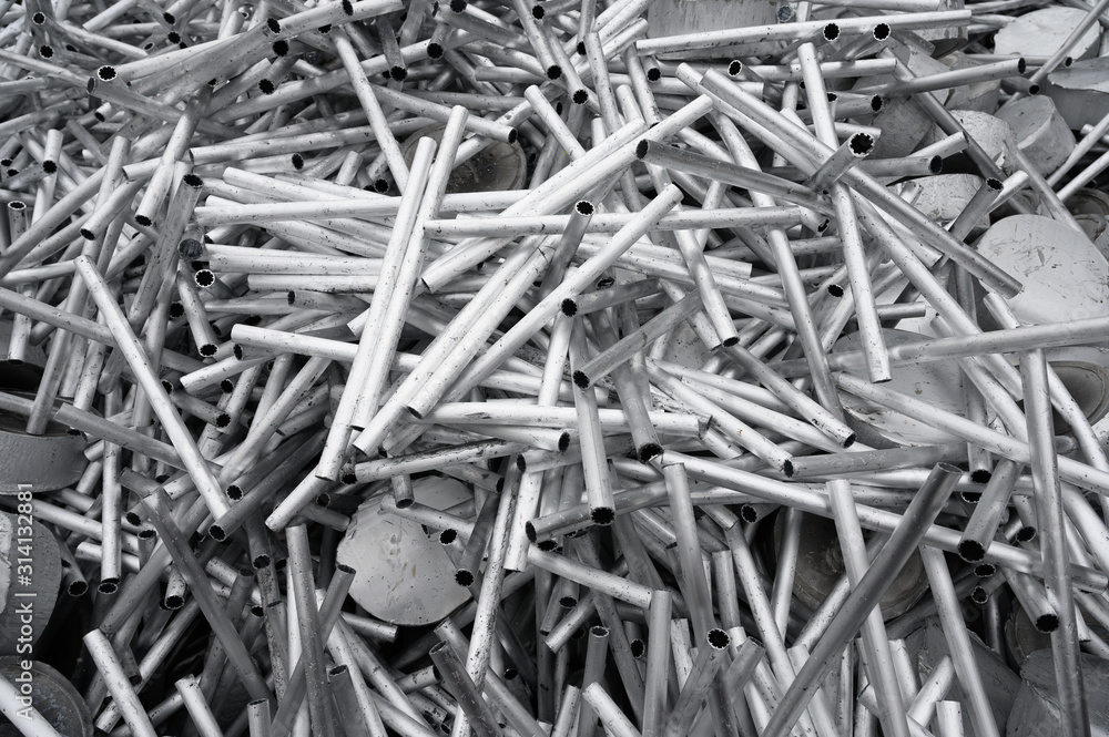 Recyclingschrott aus Aluminium Profilen Recyclingschrott aus Aluminium Profilen