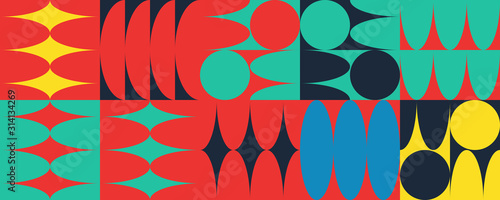 Minimal Vector Geometric Pattern design