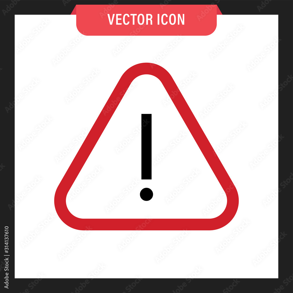 Alert sign. Triangle alarm vector icon. Alert sign. Triangle alarm vector icon.