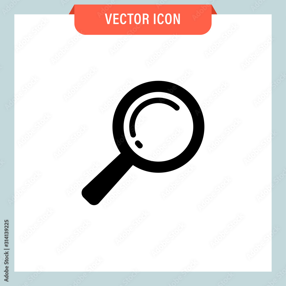 Search and zoom icon. Magnifying glass pictogram. Magnifier lupe. Search and zoom icon. Magnifying glass pictogram. Magnifier lupe.