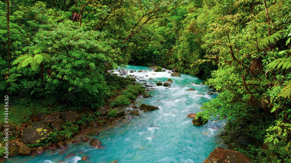 Φωτογραφία Rio Celeste Costa Rica Aqua Blue Water