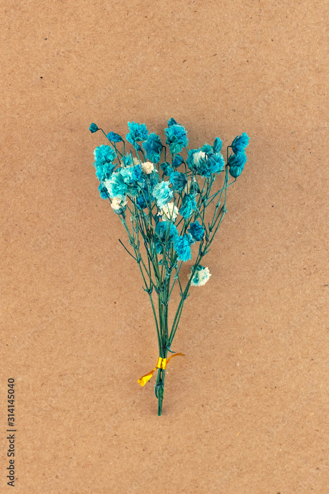 Flowers Composition Floral Pattern Postcard Of Dried Flowers Blue Flowers  On White Background Valentines Day International Womens Day March 8 Flat  Lay Top View Copy Space Stock Photo - Download Image Now - iStock