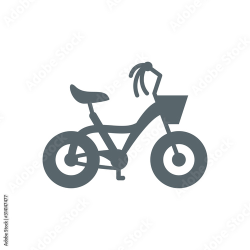 Isolated kids bike icon vector design
