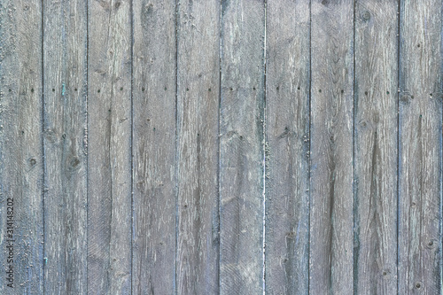 Fence from old, shabby boards. Background with wood texture for website or layout.