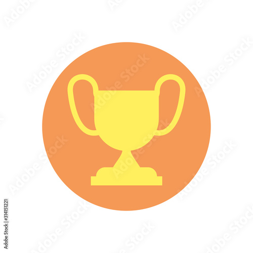Isolated trophy icon vector design