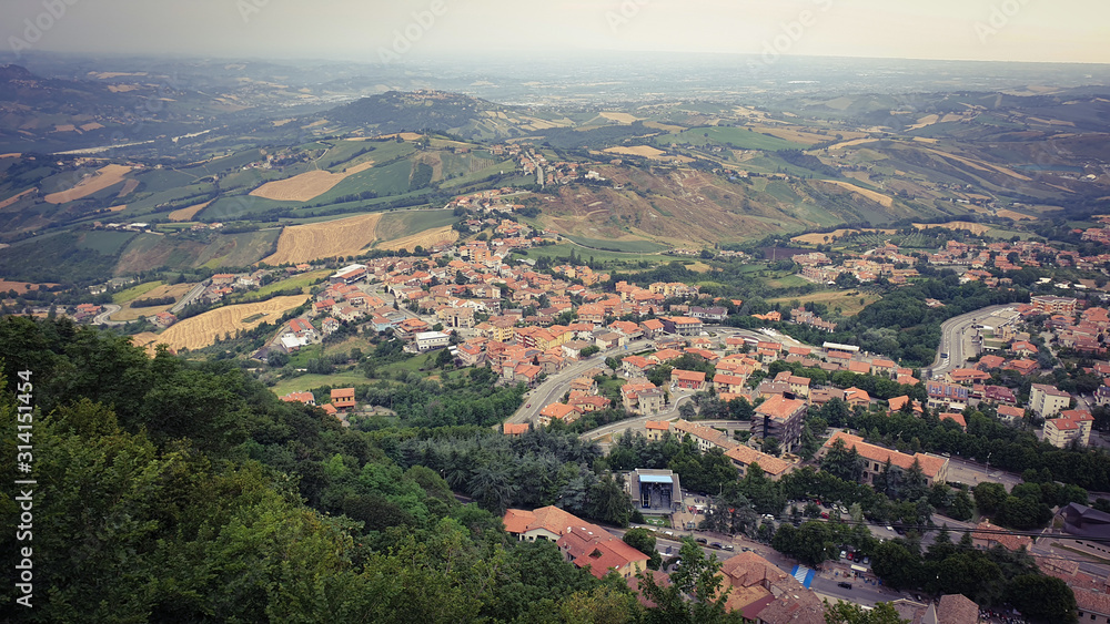 view from the hill, San Marino