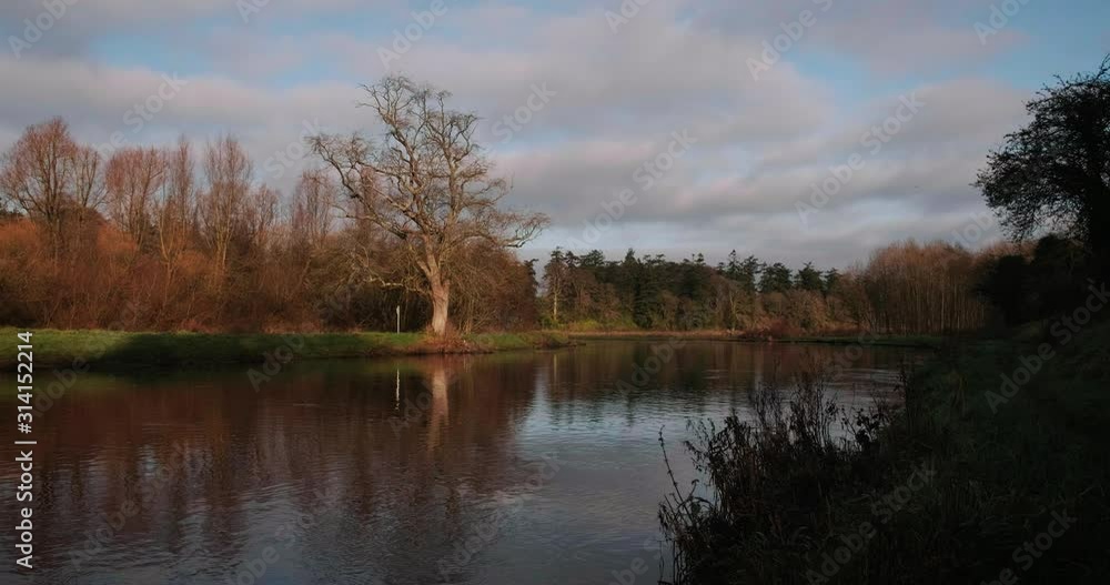Scenic 4K video of Boyne river, valley and surroundings, Co. Meath, Ireland Scenic 4K video of Boyne river, valley and surroundings, Co. Meath, Ireland