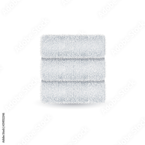 Set of terry towels vector