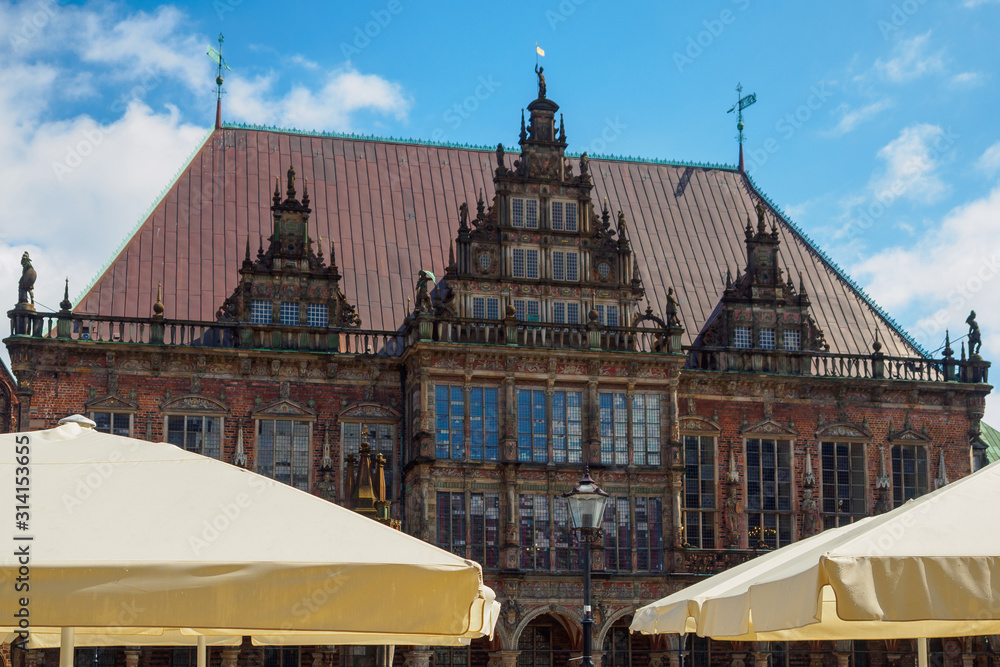 The old town hall in Bremen, Germany, Europe