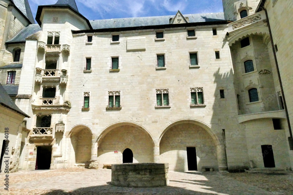Cour intérieure  du château de Saumur