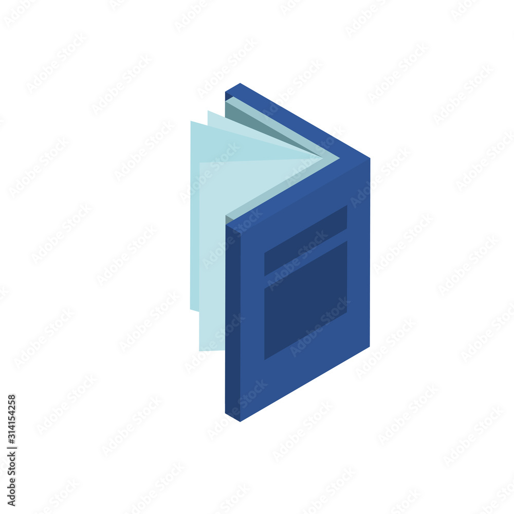 Isolated education open book vector design Isolated education open book vector design