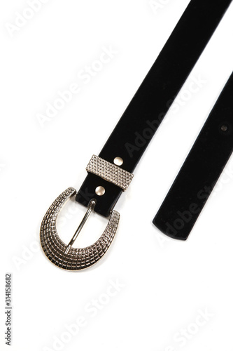 woman belt shoot in studio