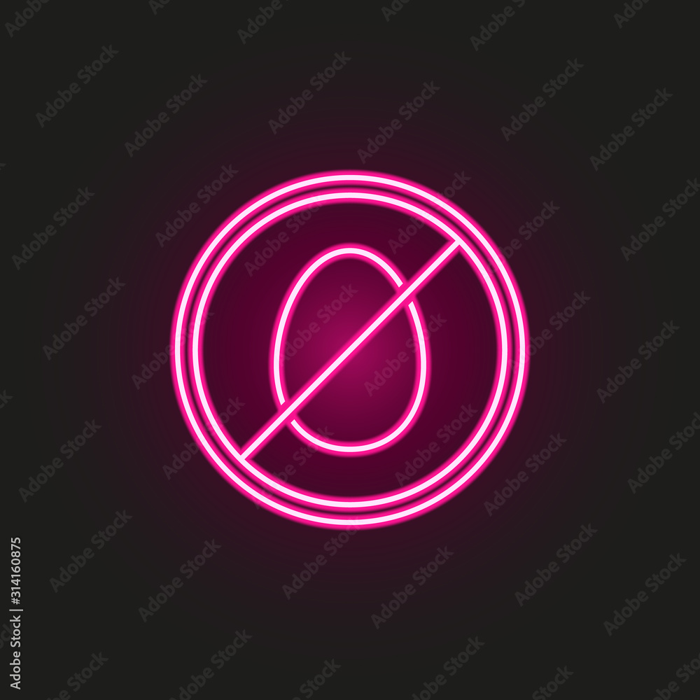 egg free neon style icon. Simple thin line, outline vector of gmo icons for ui and ux, website or mobile application egg free neon style icon. Simple thin line, outline vector of gmo icons for ui and ux, website or mobile application