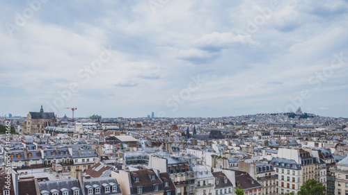 Panoramic view of central Paris  France