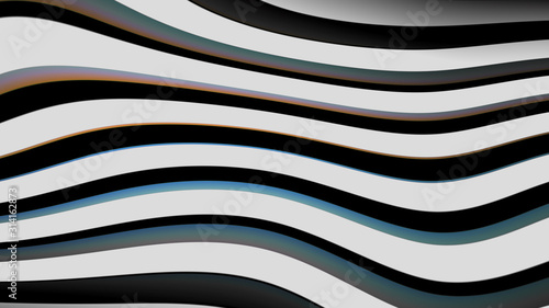 Wavy Shape Colored Lines Motion Background