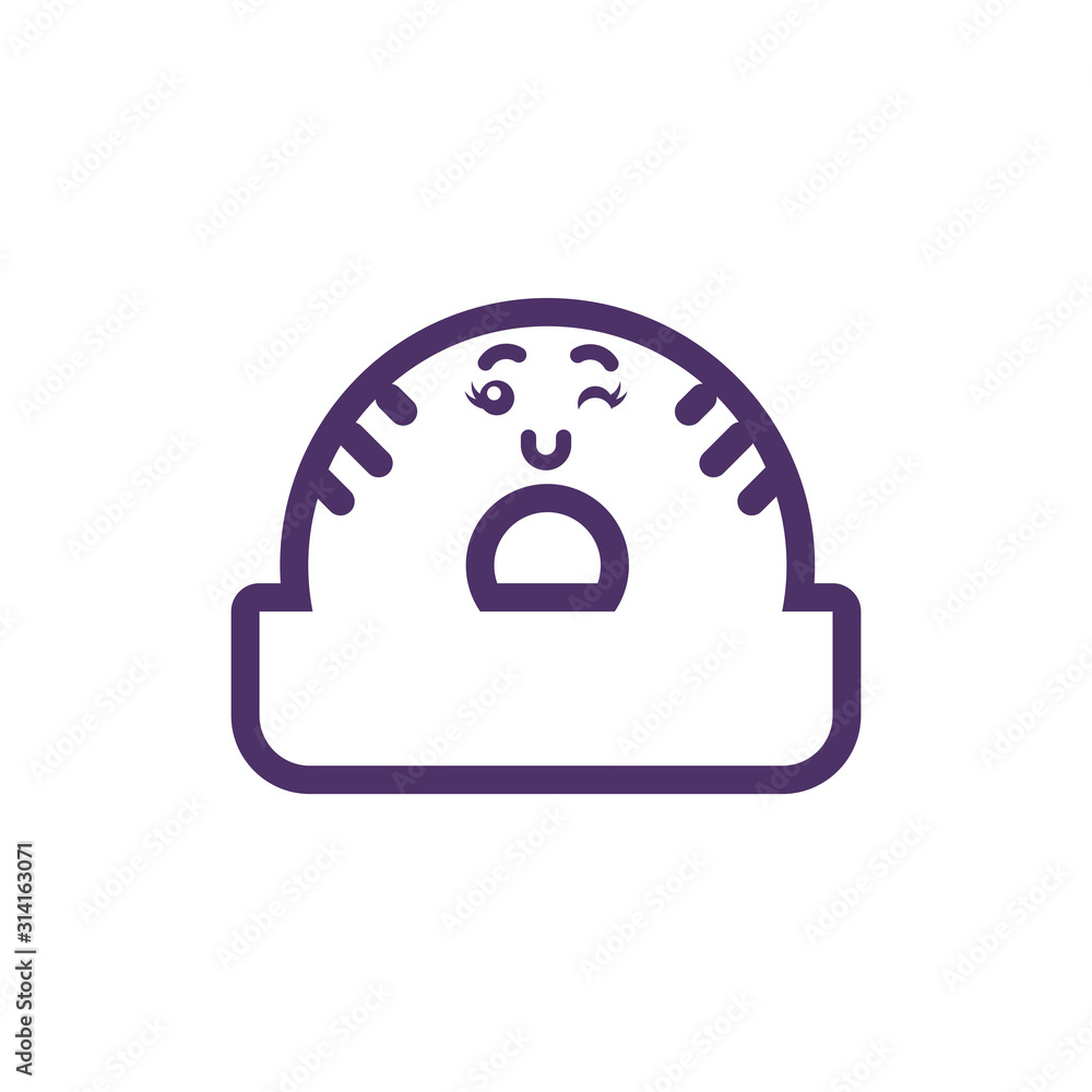 Kawaii ruler cartoon vector design Kawaii ruler cartoon vector design