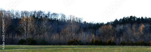 January, bluff and ridge