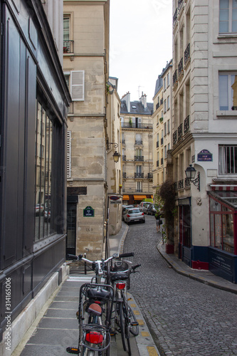 Narrow Paris streets