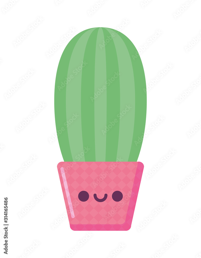 kawaii cactus cartoon vector design kawaii cactus cartoon vector design