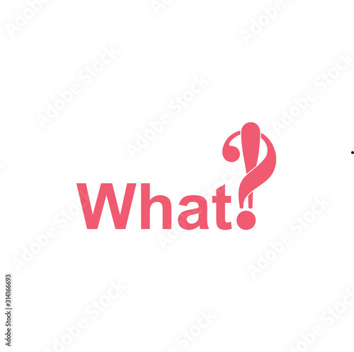 text what question exclamation design symbol vector