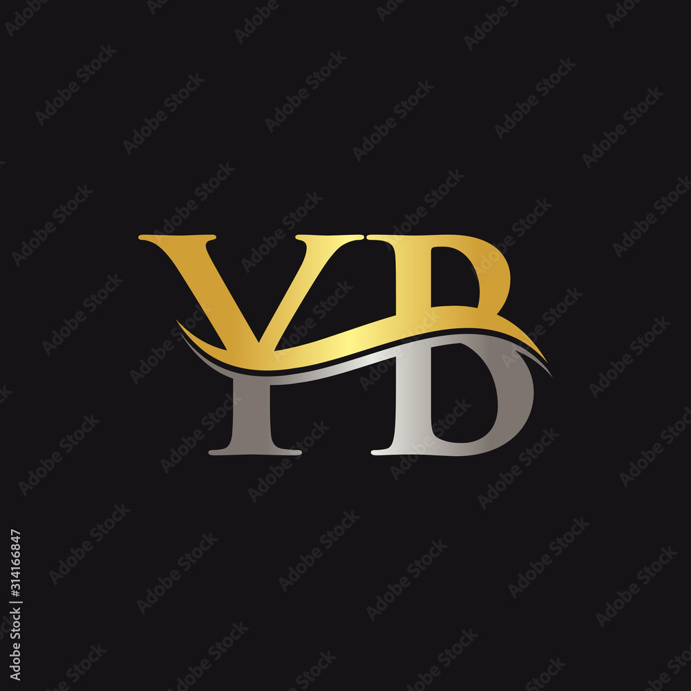 Initial YB letter logo with creative modern business typography vector -  stock vector 4422736 | Crushpixel