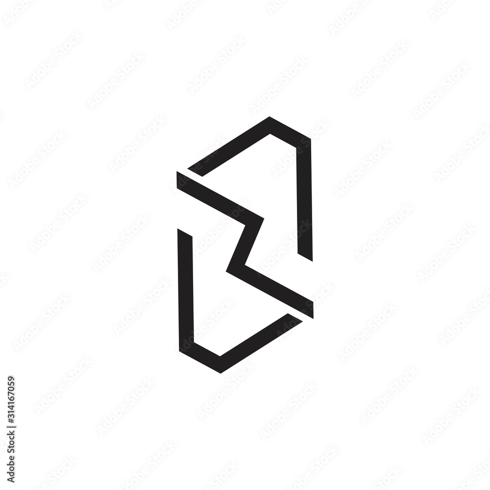 letter s polygonal line simple logo vector letter s polygonal line simple logo vector