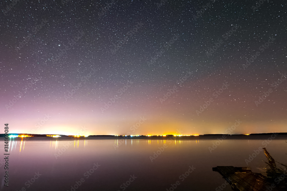 Timelapse Starry sky background video stars in night sky and the Timelapse Starry sky background video stars in night sky and the