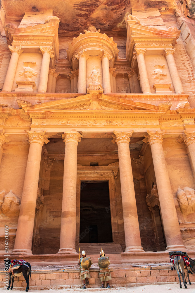 Naklejka premium Treasury Petra Jordan