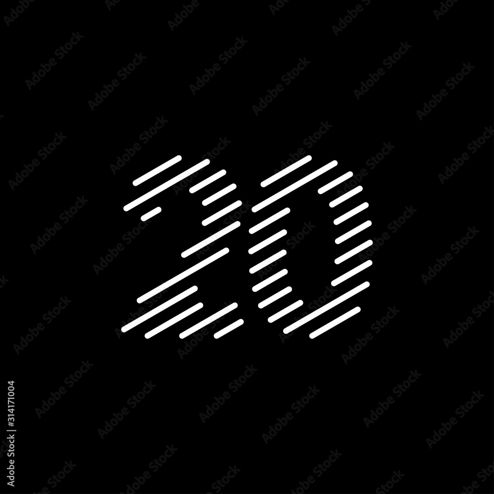 20 Years Anniversary Celebration Vector Template Design Illustration 20 Years Anniversary Celebration Vector Template Design Illustration