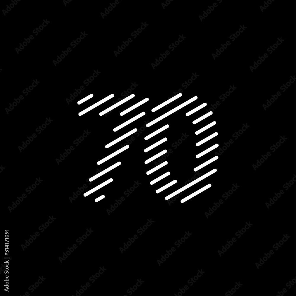 70 Years Anniversary Celebration Vector Template Design Illustration 70 Years Anniversary Celebration Vector Template Design Illustration