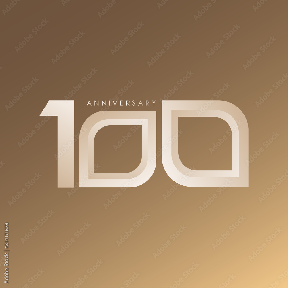 100 Years Anniversary Celebration Vector Template Design Illustration 100 Years Anniversary Celebration Vector Template Design Illustration