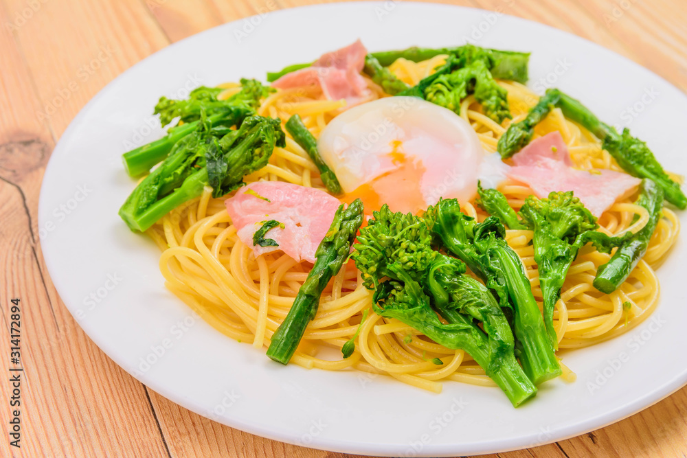 春の味覚 菜の花パスタ 春の味覚 菜の花パスタ