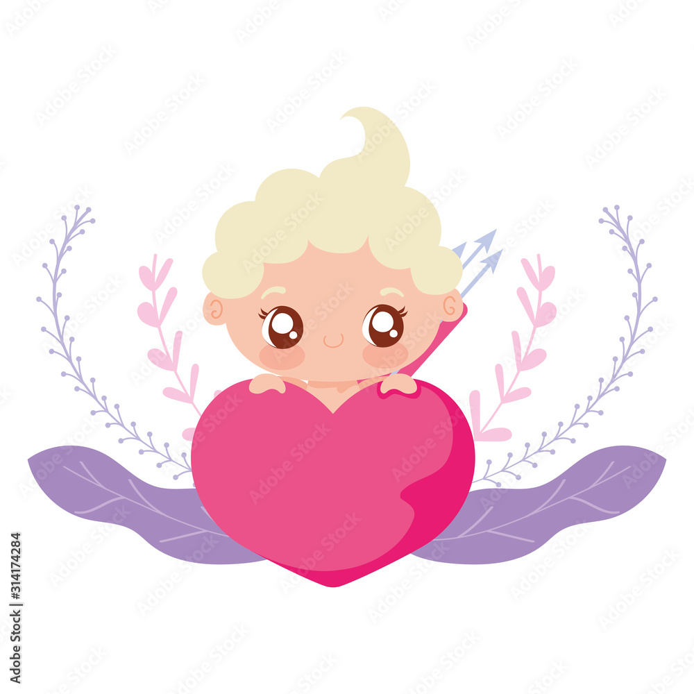 Baby cupid cartoon vector design