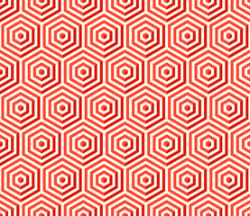Fotobehang Rood patronen Abstract geometrisch vormen patroon modern  © thenatchdl