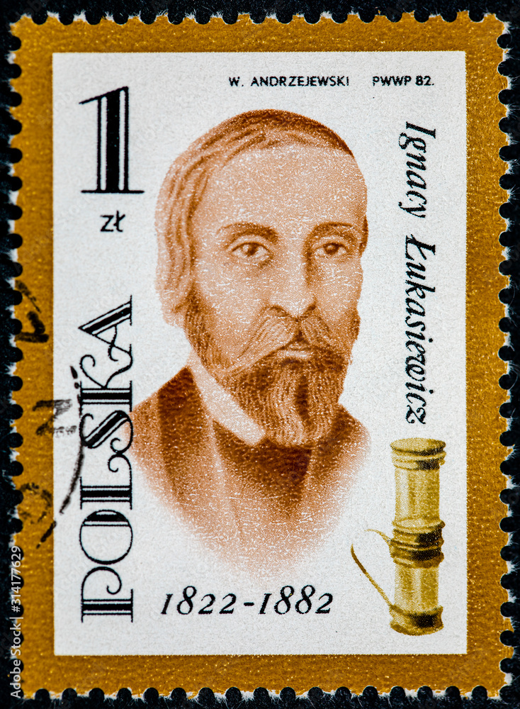 Ignacy Lukasiewicz Pharmacist Oil Lamp Inventor Stock Photo Adobe Stock