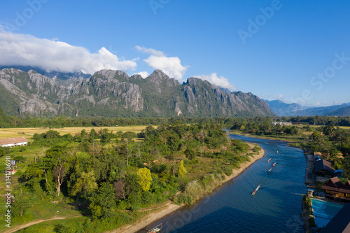 Laos,VangViengの景色