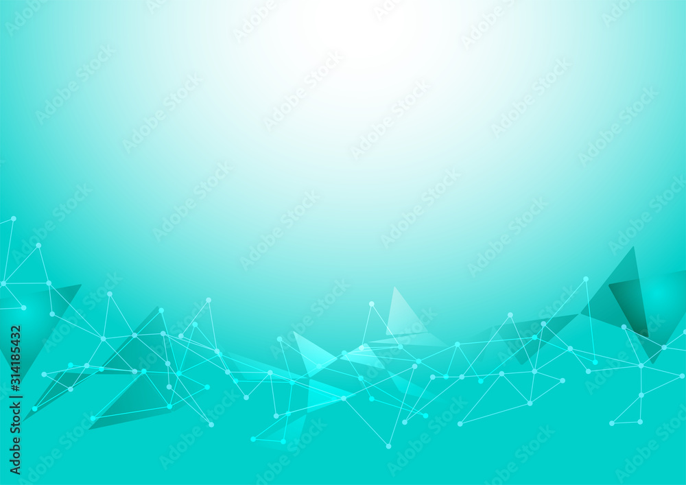 エメラルド色のポリゴンベクターフレーム背景素材 Stock Vector Adobe Stock