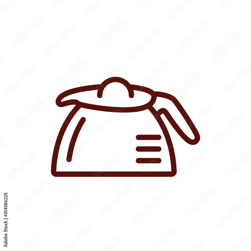 Obraz premium Isolated coffee pot vector design