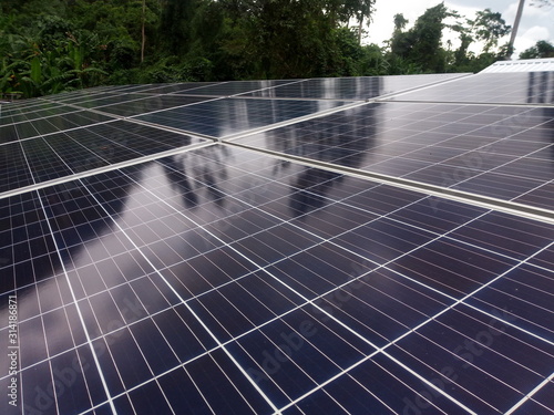 Solar cell panels, Alternative energy renewable energy concept.