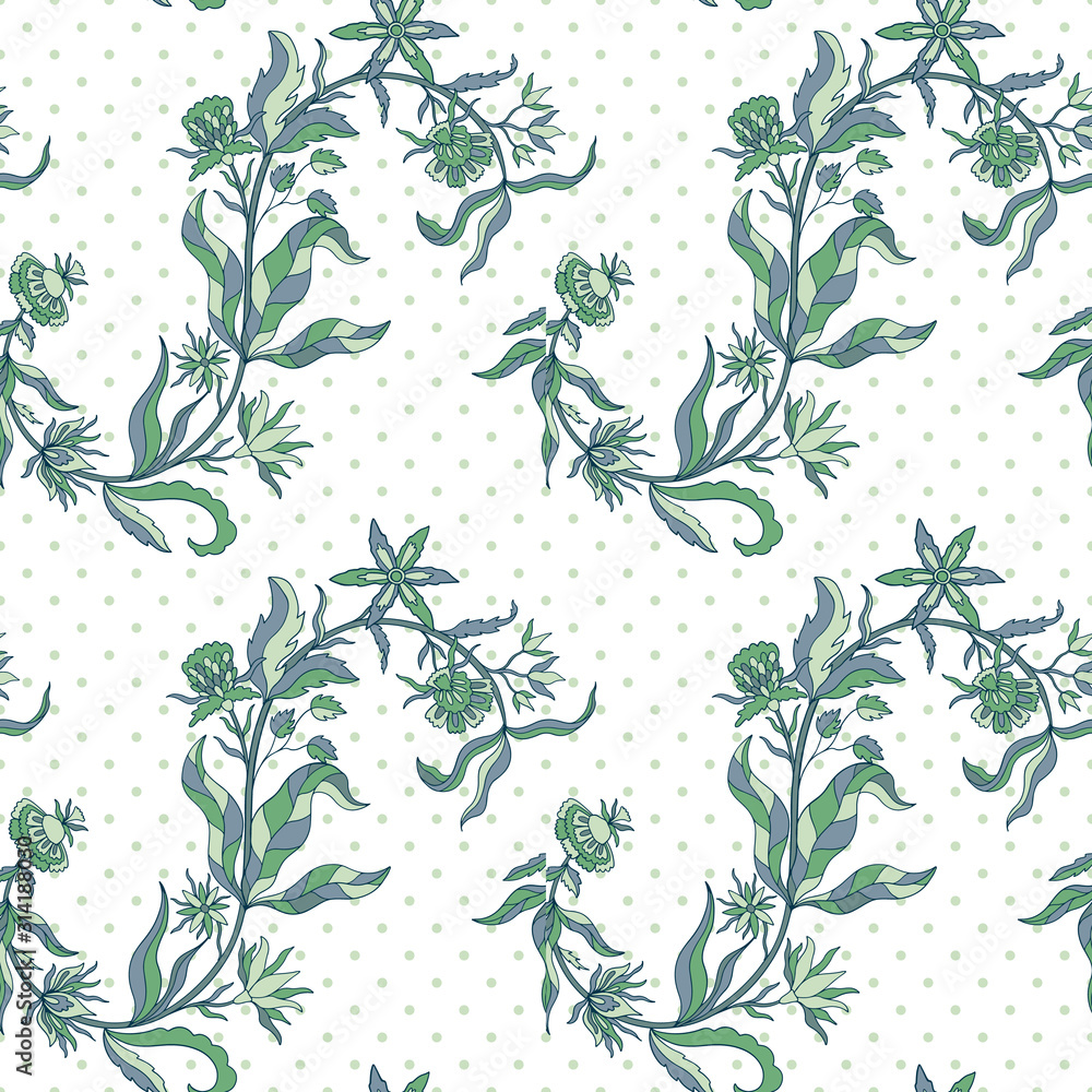 Abstract nature flower seamless pattern. Ethnic ornament, floral print, textile fabric, botanical. Abstract nature flower seamless pattern. Ethnic ornament, floral print, textile fabric, botanical.