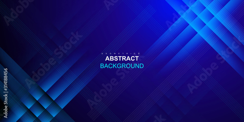 Abstract digital dark blue banner background