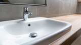 sink and faucet in modern bathroom
