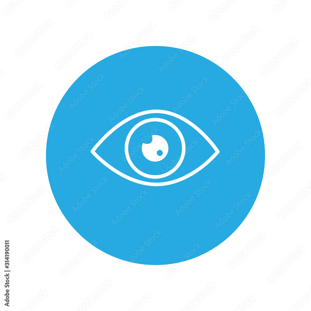 Eye line icon. Modern infographic logo and pictogram. Eye line icon. Modern infographic logo and pictogram.